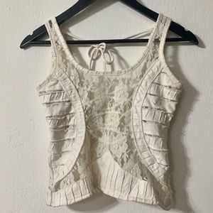 Rare lace festival top. Slight stretch and sexy